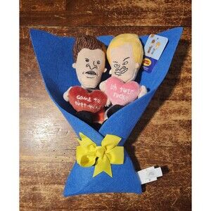 Beavis And Butthead Valentines Plush Bouquet, Rare Ltd Edition Brand NWT MTV ￼
